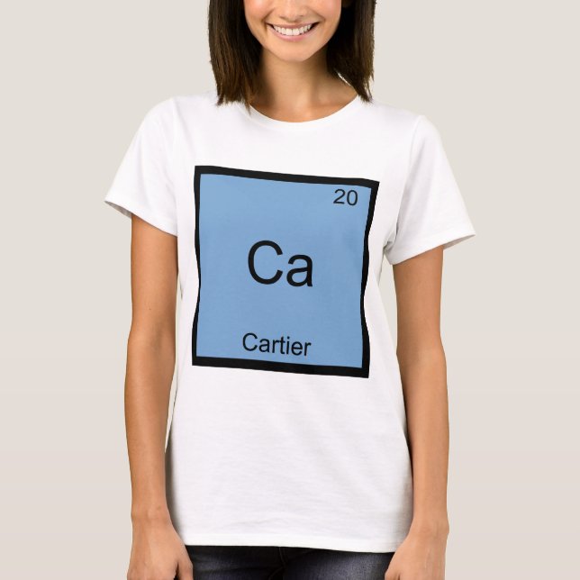 Ca - Cartier Funny Chemistry Element Symbol Tee (Front)