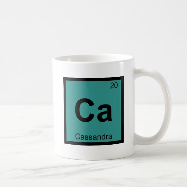 Ca - Cassandra Greek Chemistry Periodic Table Coffee Mug (Right)