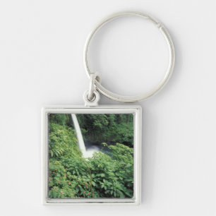 CA, Costa Rica. La Paz waterfall and impatients Key Ring
