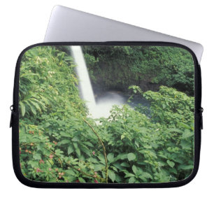 CA, Costa Rica. La Paz waterfall and impatients Laptop Sleeve