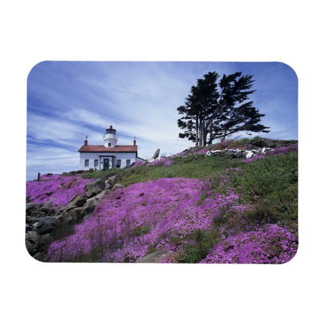 CA, Crescent City, Battery Point lighthouse with Magnet (Horizontal)