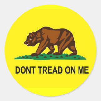 CA DTOM CLASSIC ROUND STICKER