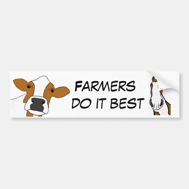 CA-  Farmers do it Best Bumper Sticker (Front)