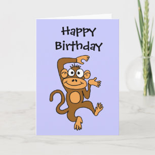 CA- Happy Dancing Monkey Card