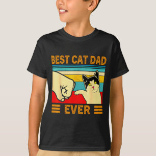 Ca Men Best Cat Dad Ever Funny Cat Lover Gift T-Shirt