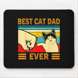 Ca Men Cat Dad Ever Funny Cat Lover Gift Mouse Mat
