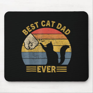Ca Men Cat Dad Ever Funny Cat Lover Gift Mouse Mat