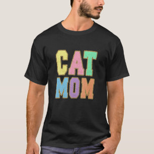 CA MOM Slang Pastel Varsity Letters T-Shirt