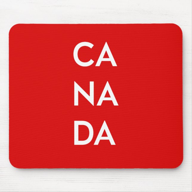 Ca Na Da Canada Dark Monotone Mouse Mat (Front)