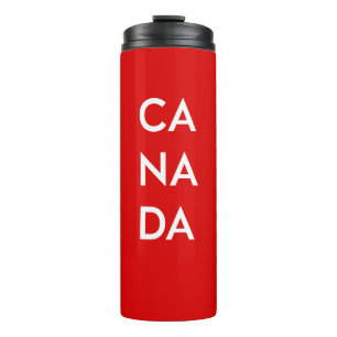 Ca Na Da Canada Dark Monotone Thermal Tumbler