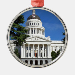 CA state capitol building - Sacramento Metal Tree Decoration