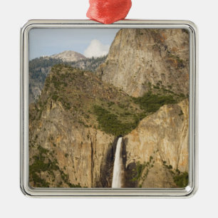 CA, Yosemite NP, Bridalveil Falls Metal Tree Decoration