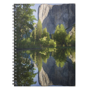 CA, Yosemite NP, El Capitan reflected in Merced Notebook