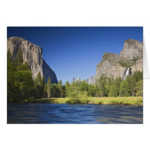 CA, Yosemite NP, Valley view with El Capitan,