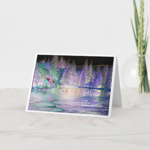 Caabin On The Lake IR - Merry Christmas Holiday Card