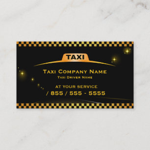 Cab Company Taxi Driver Business Card