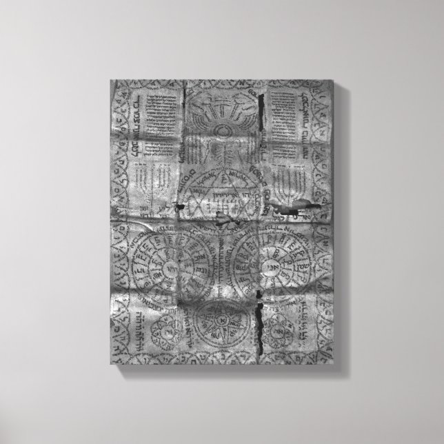 Cabalistic amulet canvas print (Front)