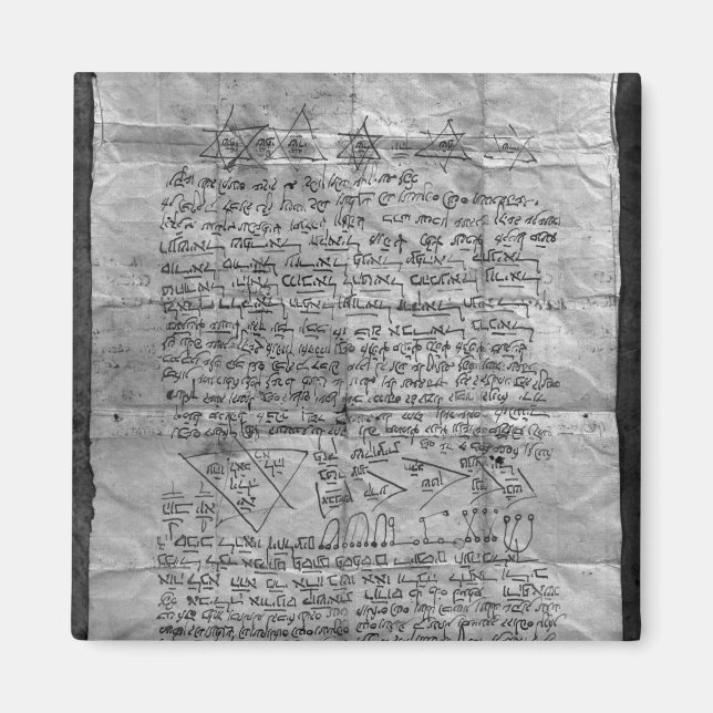 Cabalistic amulet magnet (Front)