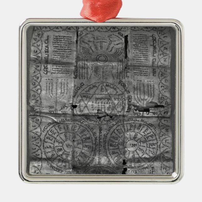 Cabalistic amulet metal tree decoration (Front)