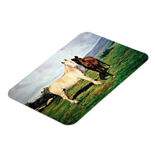 Caballos/Cabalos/Horses Magnet (Left Side)