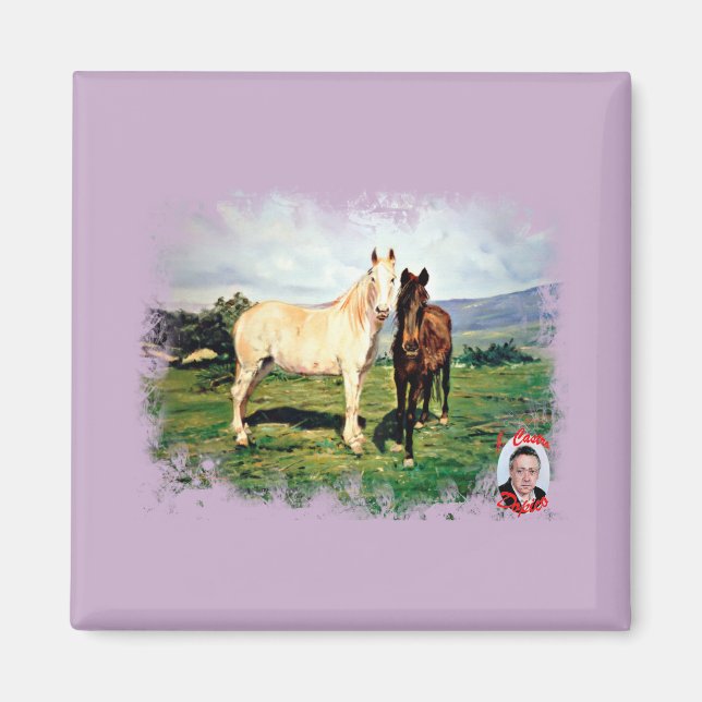 Caballos/Cabalos/Horses Magnet (Front)