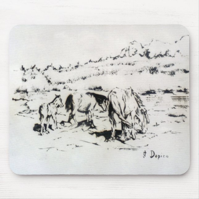 Caballos/Cabalos/Horses Mouse Mat (Front)