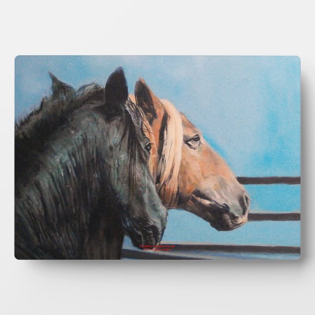 Caballos/Cabalos/Horses Plaque (Front)