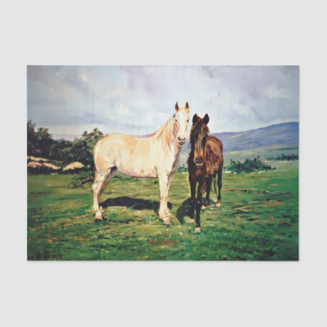Caballos/Cabalos/Horses Tissue Paper (Front)