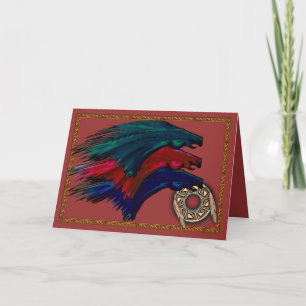 Caballos Mesteños Card