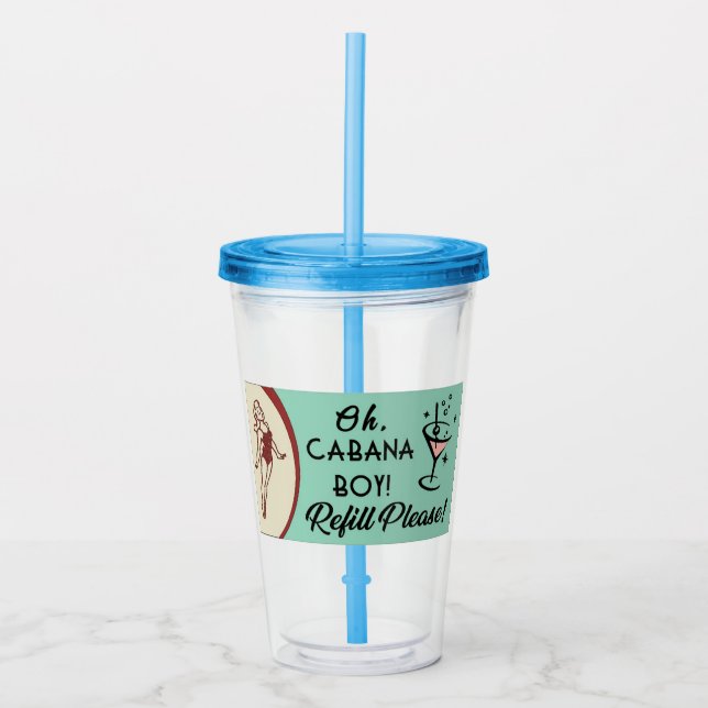 Cabana Boy Acrylic Tumbler (Front)