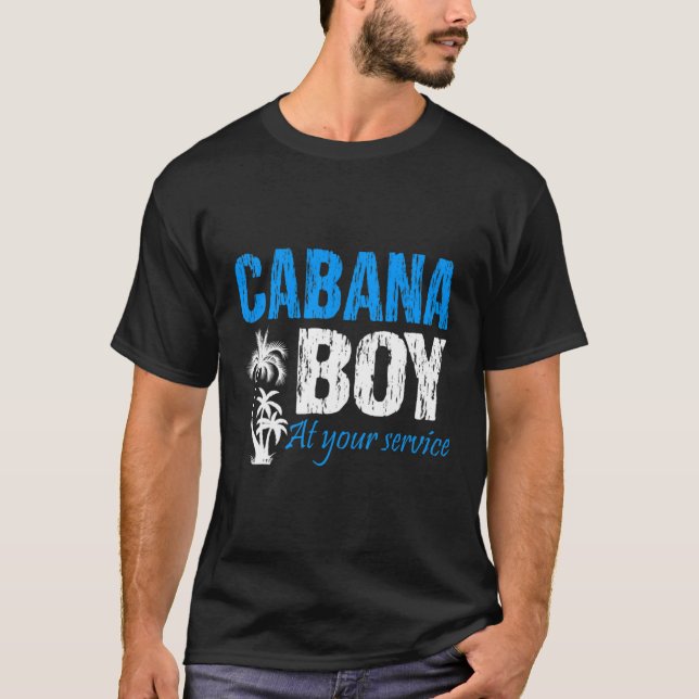 Cabana Boy At Your Service  Bartender Cruise 2 T-Shirt (Front)