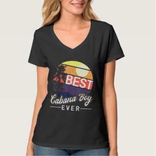 Cabana Boy Colourful Sunset Palm Tree Beach Male A T-Shirt