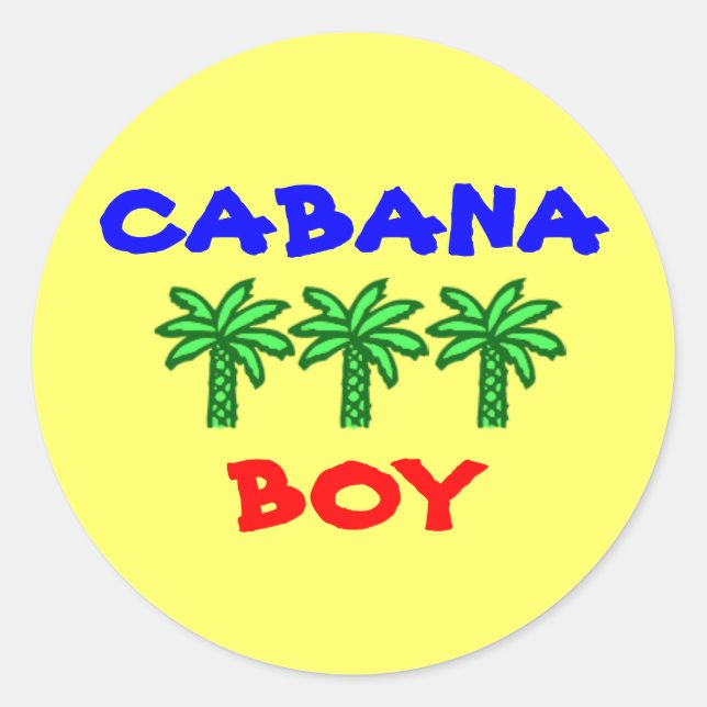 Cabana Boy stickers (Front)