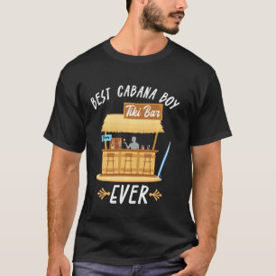 Cabana Boy Tiki Bar Beach Limbo Surfing Bartender  T-Shirt