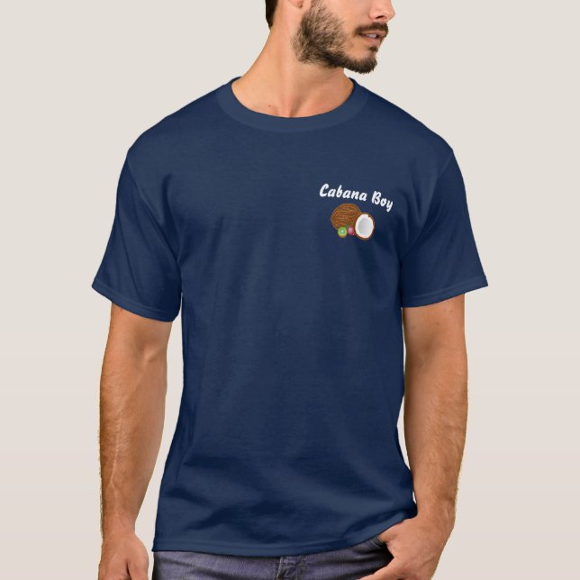Cabana Boy with coconut t-shirt (Front)
