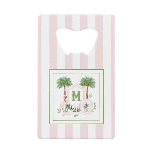 Cabana Stripes Palm Beach Monogram Crest (Front)