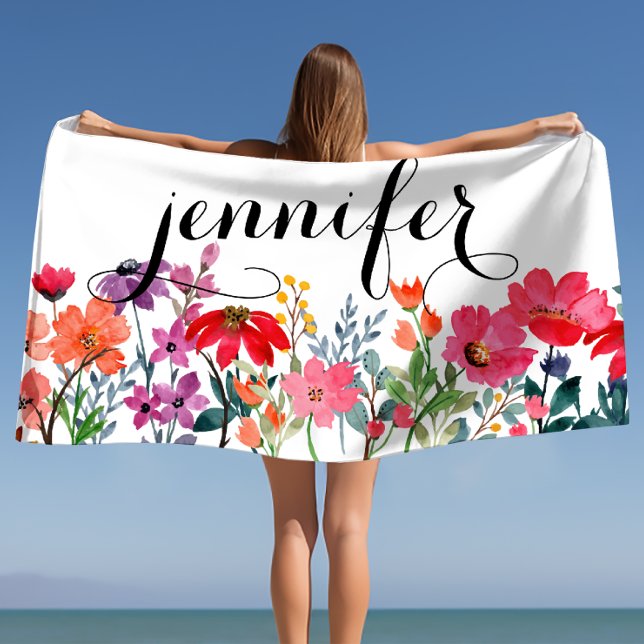 Cabana Vacation Gifts Personalised Name  Beach Towel (Cabana Vacation Gifts Personalized Name Beach Towel)