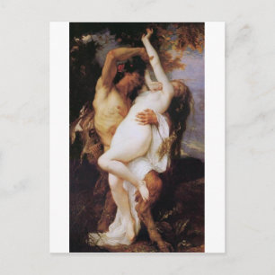 Cabanel Alexandre Nymphe et Satyr 1860 Postcard