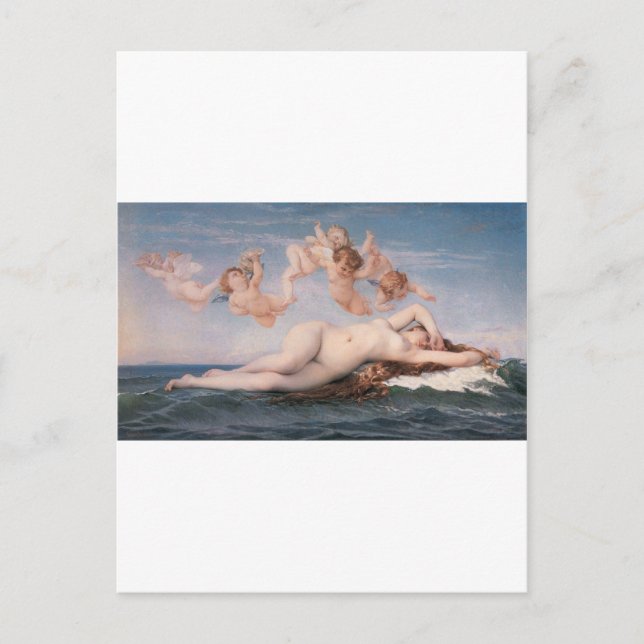 Cabanel The Birth of Venus 1863 Postcard (Front)
