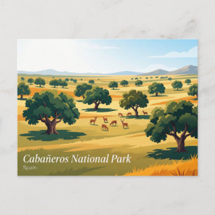 Cabañeros National Park Spain Postcard