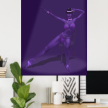 Cabaret Dancer in Spotlight - Poster