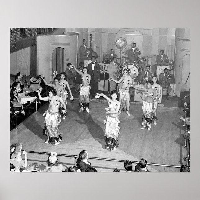 Cabaret Dancers, 1941. Vintage Photo Poster (Front)