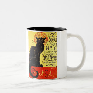 Cabaret du Chat Noir, Steinlen Two-Tone Coffee Mug