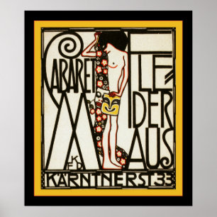 Cabaret Fledermaus ~ Vintage Advertising Poster