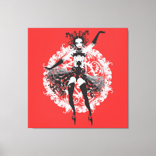 Cabaret Girl Wrapped Canvas
