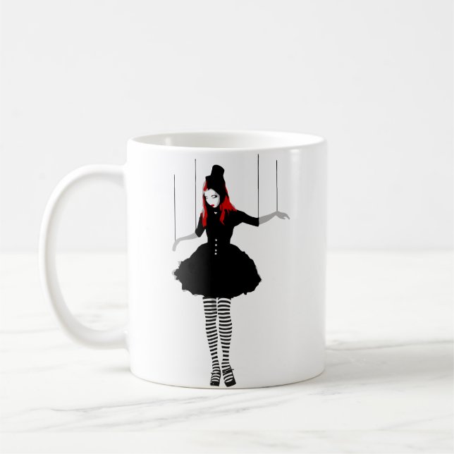 cabaret marionette coffee mug (Left)