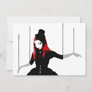 cabaret marionette invitation