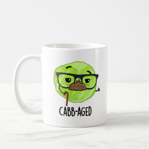 Cabb-aged Funny Old Veggie Cabbage Pun Coffee Mug