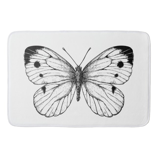 Cabbage butterfly bath mat (Front)