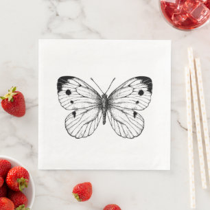 Cabbage butterfly napkin